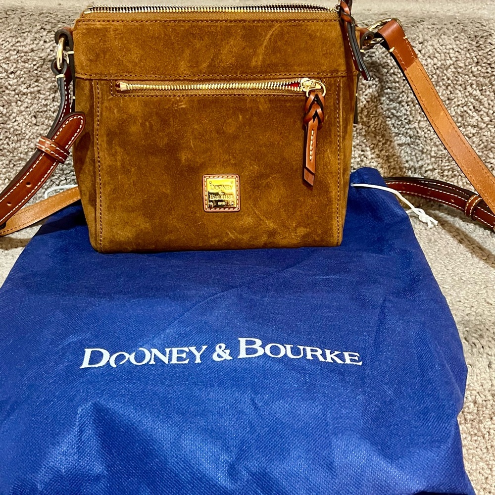 Dooney & Bourke Allison Suede Zip Crossbody